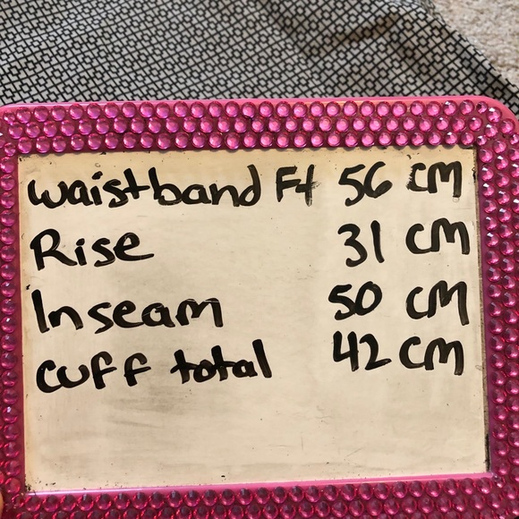 Michel Studio Geometric Print Pockets Capris Pant Size 24 C - Picture 5 of 5